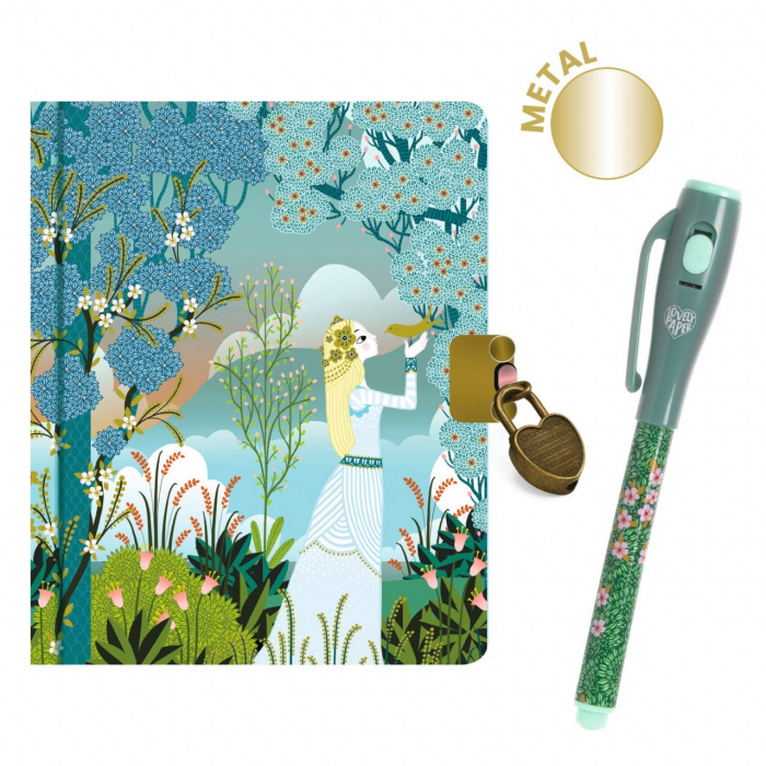 Micul jurnal secret cu pix magic Charlotte, Djeco [1]