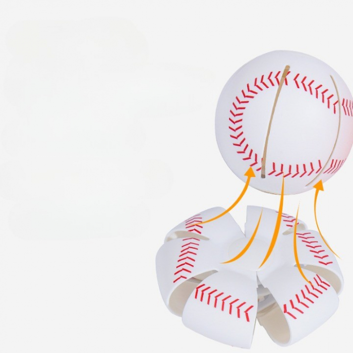Minge UFO baseball Flippy cu deformare, diametru 8 cm, 3 ani +, lumini LED interactiva, minge magică OZN zburator, minge zburătoare, Alb [4]