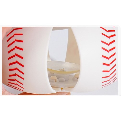 Minge UFO baseball Flippy cu deformare, diametru 8 cm, 3 ani +, lumini LED interactiva, minge magică OZN zburator, minge zburătoare, Alb [3]