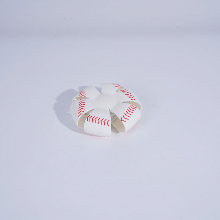 Minge UFO baseball Flippy cu deformare, diametru 8 cm, 3 ani +, lumini LED interactiva, minge magică OZN zburator, minge zburătoare, Alb [2]