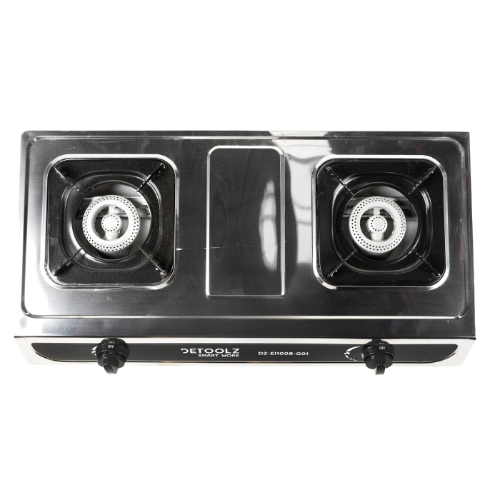 Mini aragaz portabil, Detoolz, 5.6kW, 2 ochiuri, Piezo [8]