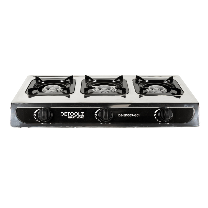 Mini aragaz portabil, Detoolz, 8.4kW, 3 ochiuri, Piezo [6]