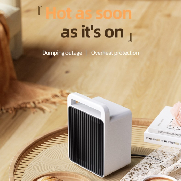 Mini desk heater - Color: 616 White; Product specification: European standard - Power: 900W [2]