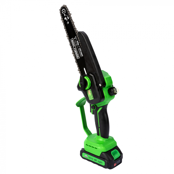 Mini drujba Micul Fermier, 20V, cu doua lame 6'' si 8'', doua lanturi [17]