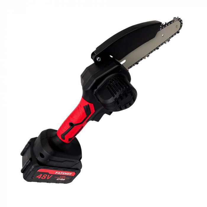 Mini-drujba 48 V, 2 acumulatori, 1 lama,1 lant, viteza lant 6 m/s [3]