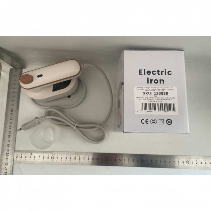 Mini Fier de Calcat, Flippy, Pliabil si Portabil, Calcare Verticala/Orizonala, cu Abur, 50 ml, 40W, 10.5 x 12 cm, Alb [2]