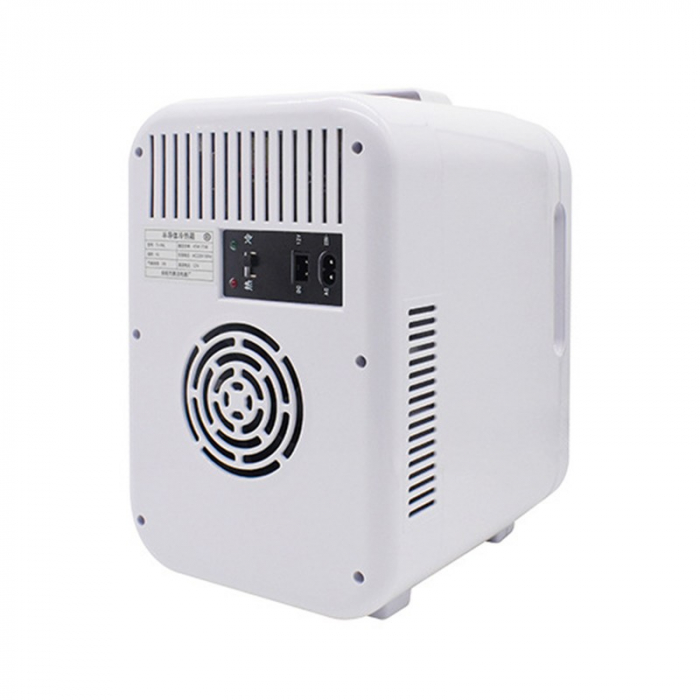Mini frigider cosmetice, Flippy, dubla functie de incalzire/racire, portabil, 8L, alb [5]
