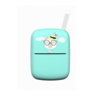 Mini Imprimanta Foto Portabila, Flippy, Incarcare USB, Bluetooth, Model Pisica, Print Alb-Negru, Albastru [1]