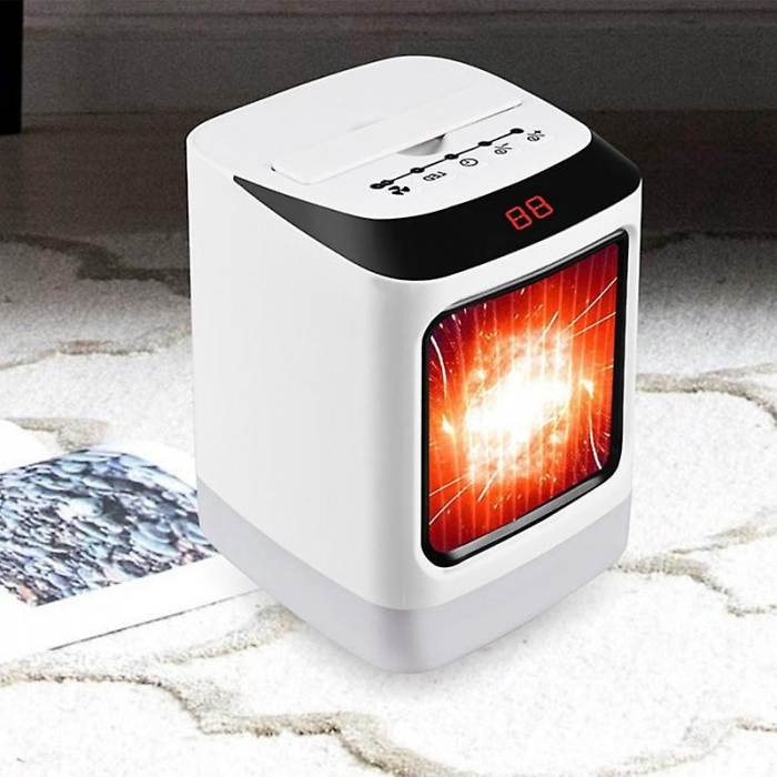 Mini incalzitor portabil Flippy, afisaj digital, sincronizare inteligenta, lumina de noapte colorata [3]