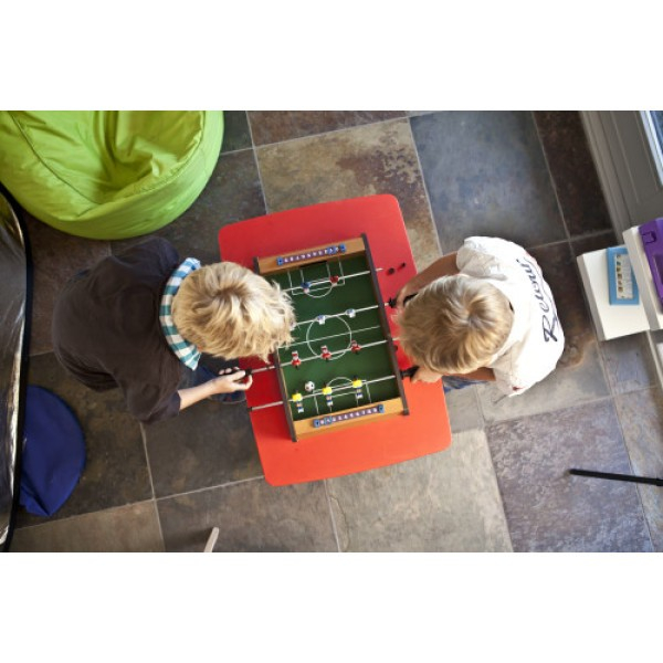 Mini Masa de Fotbal cu Teren si 12 Jucatori Flippy, 4 Manere, cu Tablou pentru Scor, din Metal, Lemn si ABS, 34.5 x 23 x 7 cm, pentru copii/adulti [2]