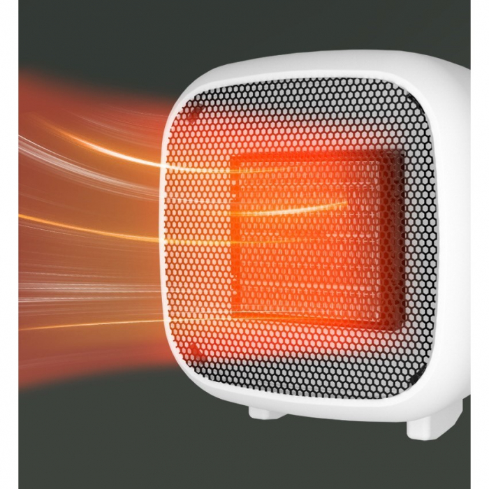 Mini radiator electric portabil Flippy, 800 W, 2 trepte, 150x120x175 mm, alb [7]