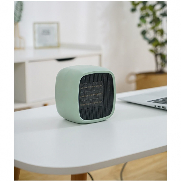 Mini radiator electric portabil Flippy, 800 W, 2 trepte, 150x120x175 mm, verde [2]