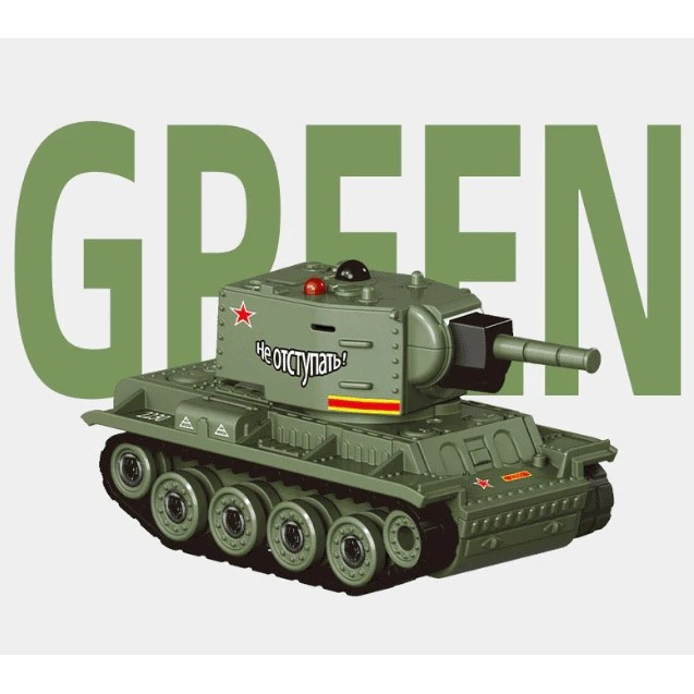 Mini Tanc cu Telecomanda, Flippy, Wireless, 4 x 8 x 4 cm, cu Infrarosu, Verde [4]