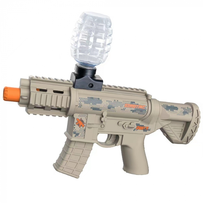 Mitraliera de jucarie electrica Flippy cu bile de hidrogen de gel, gun bluster, tragere in rafala, varsta peste 6 ani, 2 in 1 bile si ventuze, ochelari de protectie, 5000 de bile incluse, cablu de inc [1]