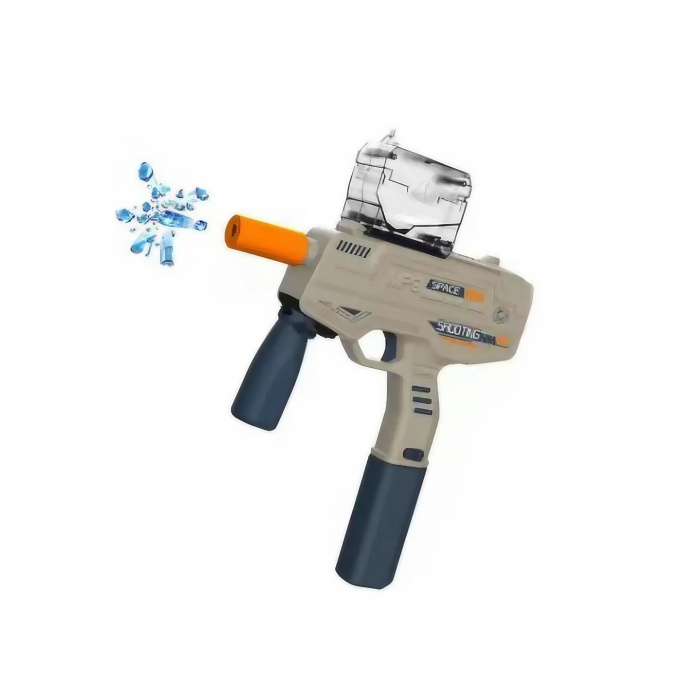 Mitraliera de jucarie electrica Flippy cu bile de hidrogen de gel, gun bluster, tragere in rafala, varsta peste 6 ani, ochelari de protectie, 5000 de bile incluse, cablu de incarcare, 40.1 x 31.6 cm,  [5]