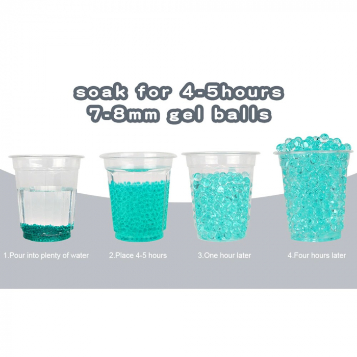 Lichidare Mitraliera de jucarie electrica Flippy cu bile de hidrogen de gel, gun bluster, tragere in rafala, varsta peste 6 ani, ochelari de protectie, 5000 de bile incluse, cablu de incarcare, 40.1 x [8]