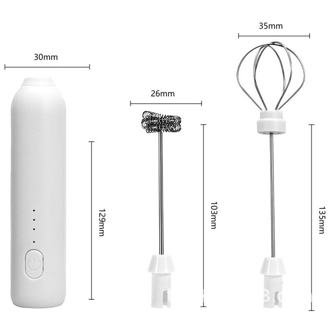 Lichidare Mixer Spuma Lapte, Flippy, Electric cu Incarcare USB, Bauturi Calde/Reci, Maner Izolat Termic, Otel Inoxidabil, pentru Latte, Ciocolata Calda, Cappuccino, Frappe, Usor de Folosit, 2 Accesori [1]