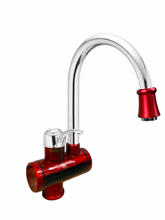 MIXXUS Electra 240-E Red robinet instant electric pentru apa, 3 kW din plastic si otel inoxidabil [2]