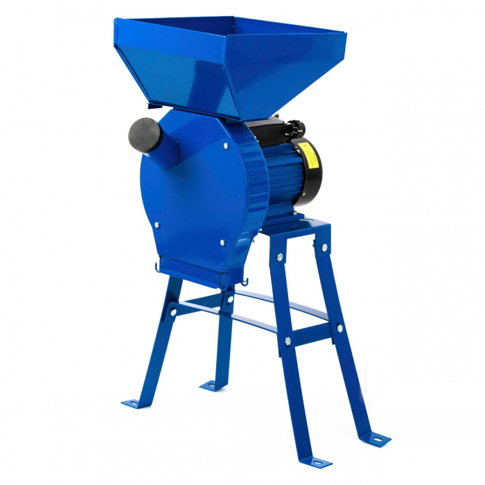 Moara ruseasca pentru cereale si stiuleti cu suport, motor 3.5 Kw, 20 ciocanele, 4 site, cuva mare, 200 kg/h [2]