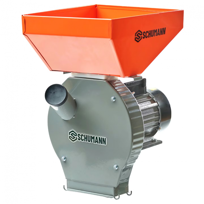 Moara cereale si stiuleti Schumann, motor 3.9 Kw, 20 ciocanele, 4 site, sac, surubelnita si perie, cuva mare, 300 kg/h [2]