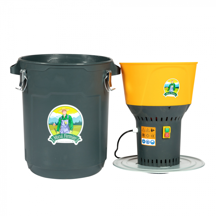 Moara electrica 1300W/19000 rpm cu galeata plastic 50L [3]