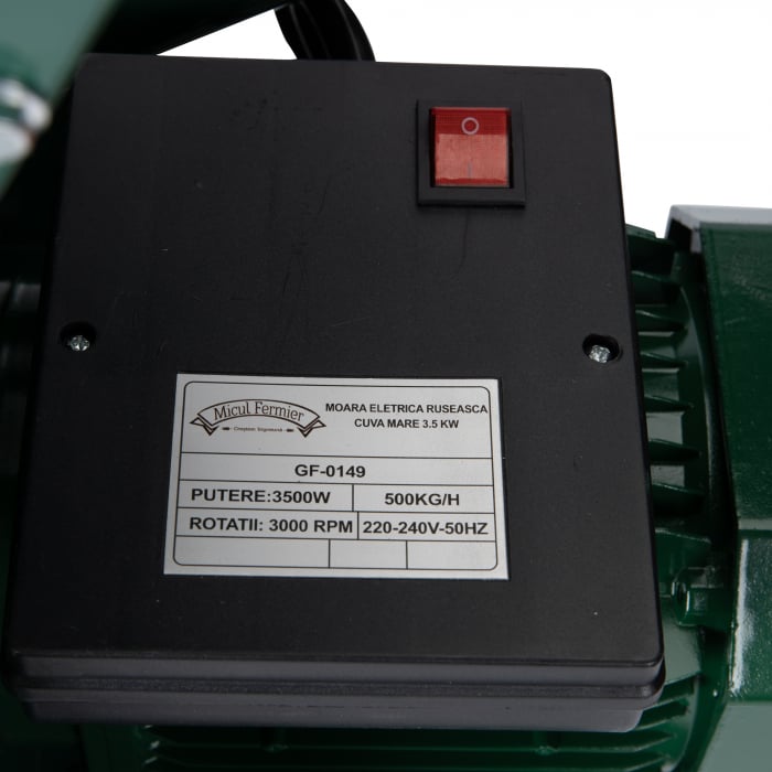 Moara electrica cuva mare Micul Fermier 3.5 Kw, 500 Kg/h [8]