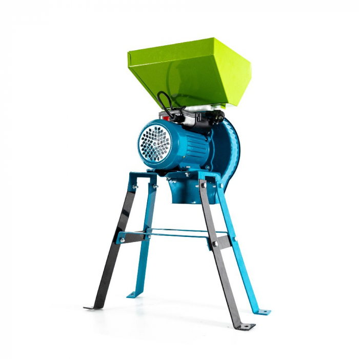 Moara Wertcraft cuva mare cu suport 3.5 Kw, 2850 Rpm, 4 site, 20 ciocanele, 350 kg/h, sistem antirefulare + Capac pentru fructe si legume [5]