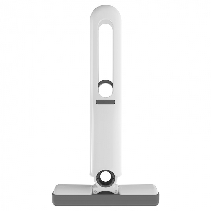 Mop de mână Flippy, mini portabil, cu sistem de stoarcere, dispozitiv de curățare manuală, cu burete absorbant, material PVA, suprafețe și ferestre multiple, 29,5 x 15,5 cm, alb Culoare: Patentat [mop [1]