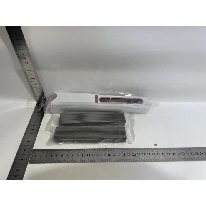 Mop de mână Flippy, mini portabil, cu sistem de stoarcere, dispozitiv de curățare manuală, cu burete absorbant, material PVA, suprafețe și ferestre multiple, 29,5 x 15,5 cm, alb Culoare: Patentat [mop [2]