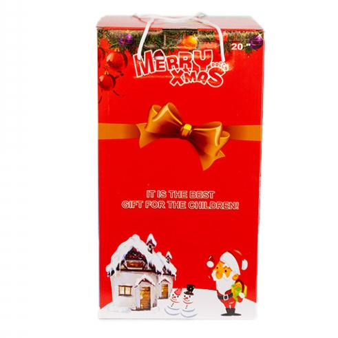 Mos Craciun muzical cu miscare lenta, culoare rosu, dimensiune 50 cm, cu baterii, HB-1001-50 [2]