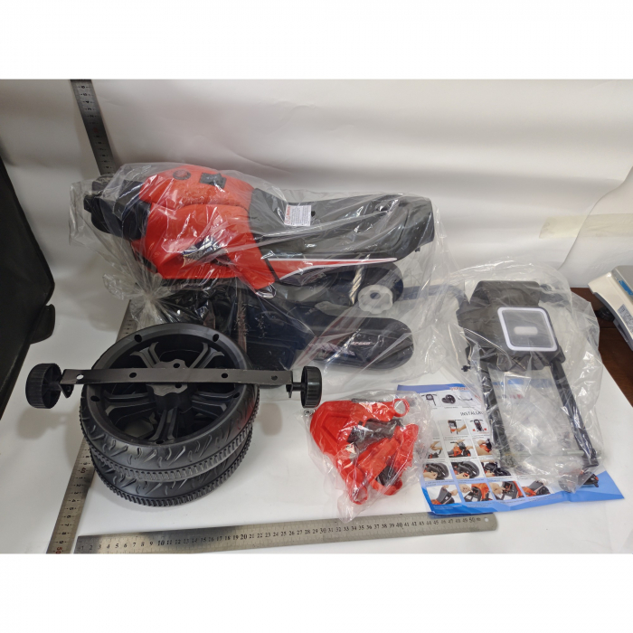 ! LICHIDARE DE STOC ! Motocicleta Electrica cu 2 Roti Mari si 2 Roti Ajutatoare, Flippy, Acumulator Incarcare, Anti-Rasturnare, Lumini, Muzica, Motor:380, Baterie 6V4.5, 41.5x70x34 cm, 4.5 Kg, 3 Ani+, [3]