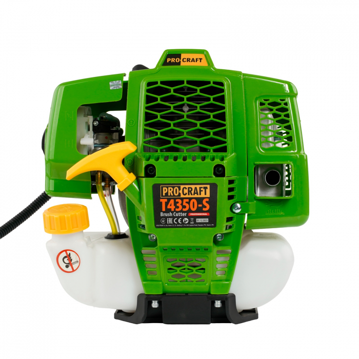 Motocoasa de mana pe benzina PROCRAFT T4350-S 52 cm³,9000 rot/min [8]