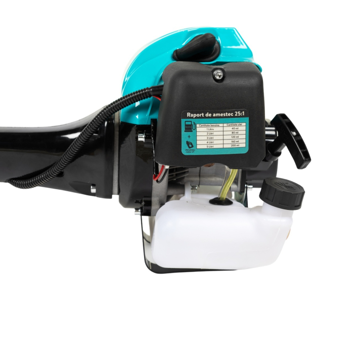 Motocoasa Detoolz 2.8CP 52CC motor benzina 2T, pornire rapida, 4 accesorii, tija 28mm [7]