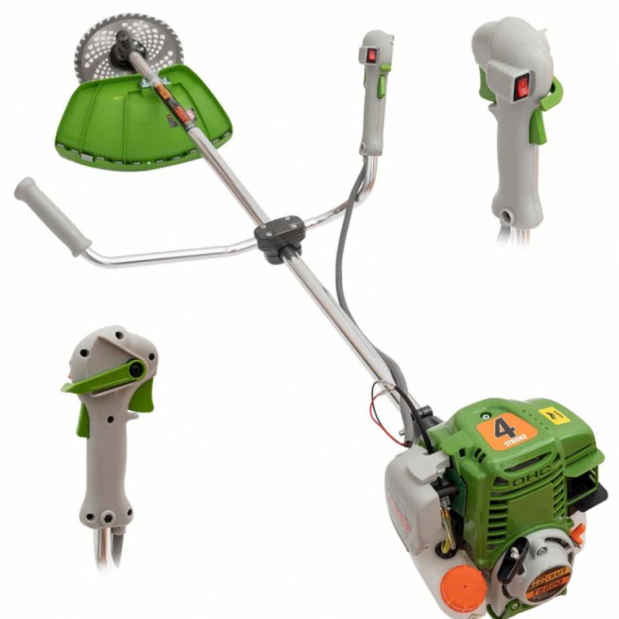 Motocoasa pe benzina in 4 timpi, Procraft T5600, 6.3 Cp, 62 CC, 5 acc. incluse + Perie zapada/maturat [9]