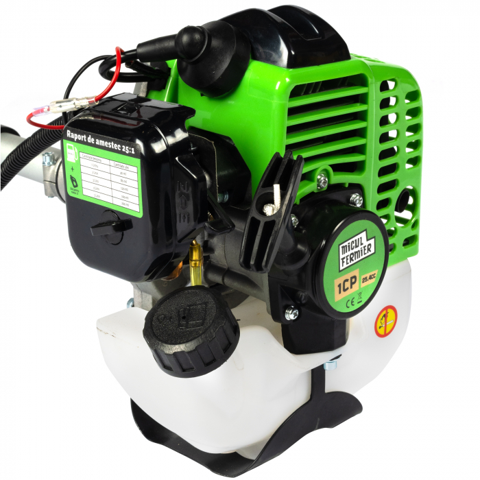 Motocositoare Micul Fermier 1CP, 25.4CC, motor benzina 2T, pornire rapida, 3 accesorii, tija 26mm [11]