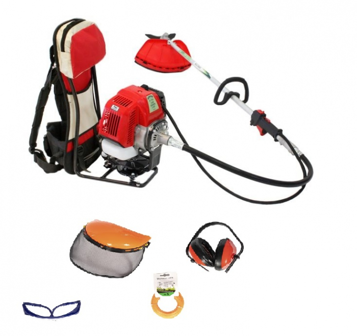 Motocoasa pe benzina tip rucsac Micul Fermier BC430KF, 4.76 Cp, 43 CC, 7 acc. incluse + Cultivator 26mm*9T [3]