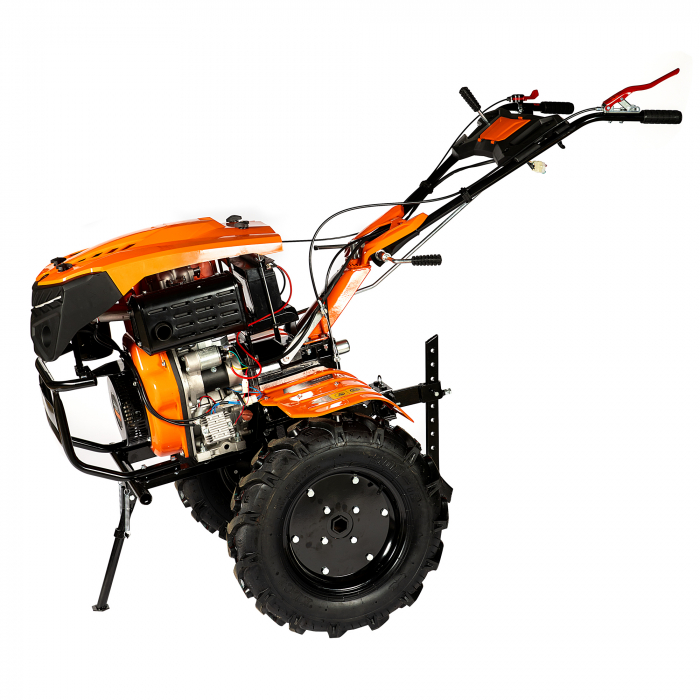 *OFERTA PROMO* Motocultor Detoolz 11CP 418CC, motorina, 4T, 3 viteze, pornire electrica, cu roți [2]