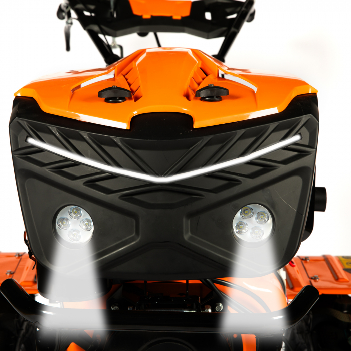 *OFERTA PROMO* Motocultor Detoolz 11CP 418CC, motorina, 4T, 3 viteze, pornire electrica, cu roți [14]