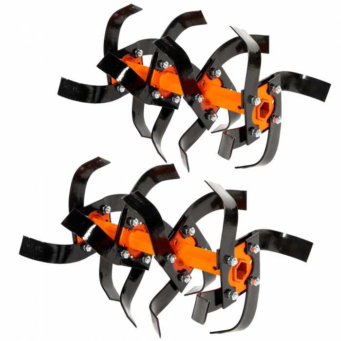 *OFERTA PROMO* Motocultor Detoolz 11CP 418CC, motorina, 4T, 3 viteze, pornire electrica, cu roți [20]