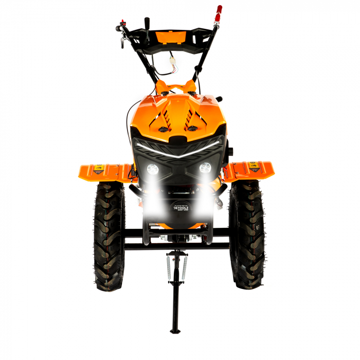 *OFERTA PROMO* Motocultor Detoolz 11CP 418CC, motorina, 4T, 3 viteze, pornire electrica, cu roți [13]