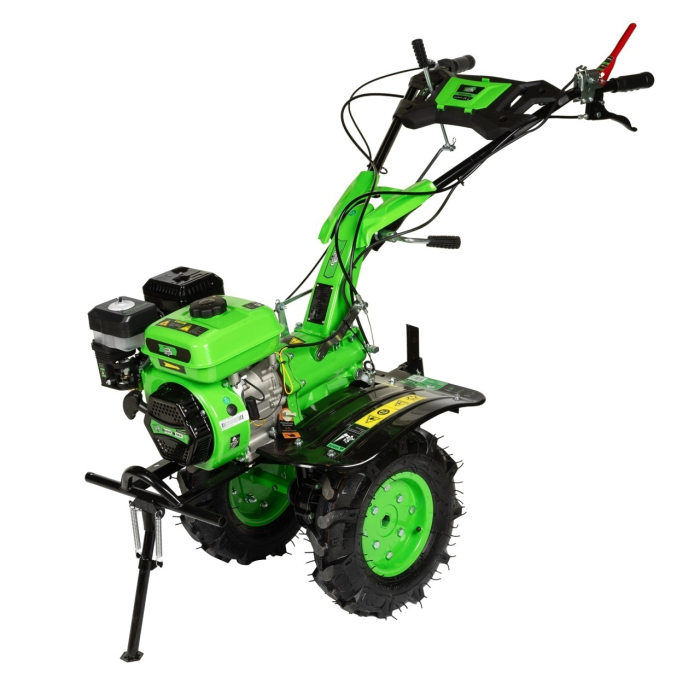 Motocultor Micul Fermier, 8.5CP, 212cc, motor pe benzina 4 timpi, 3 trepte de viteza, pornire manuala, cu roti [6]