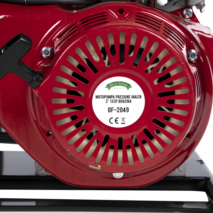 Motopompa pe benzina cu presiune inalta, 4 timpi, Micul Fermier, 13HP, 3", 45 mc/h, 80 m [6]