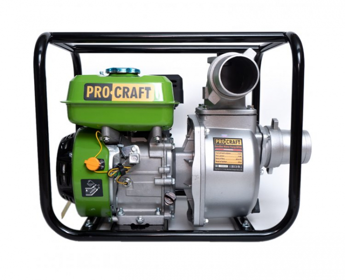 Motopompa pe benzina 4 timpi, PROCRAFT WP60, 5.5 CP, 2", 30 mc/h, 28m [2]