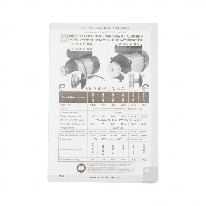 Motor electric Micul Fermier 2.2KW, 2800 rpm, carcasa aluminiu [2]