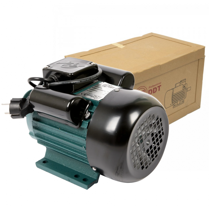 Motor electric monofazat, DDT, 1100 W, 1500 rpm, 2 condensatori, corp fonta [1]