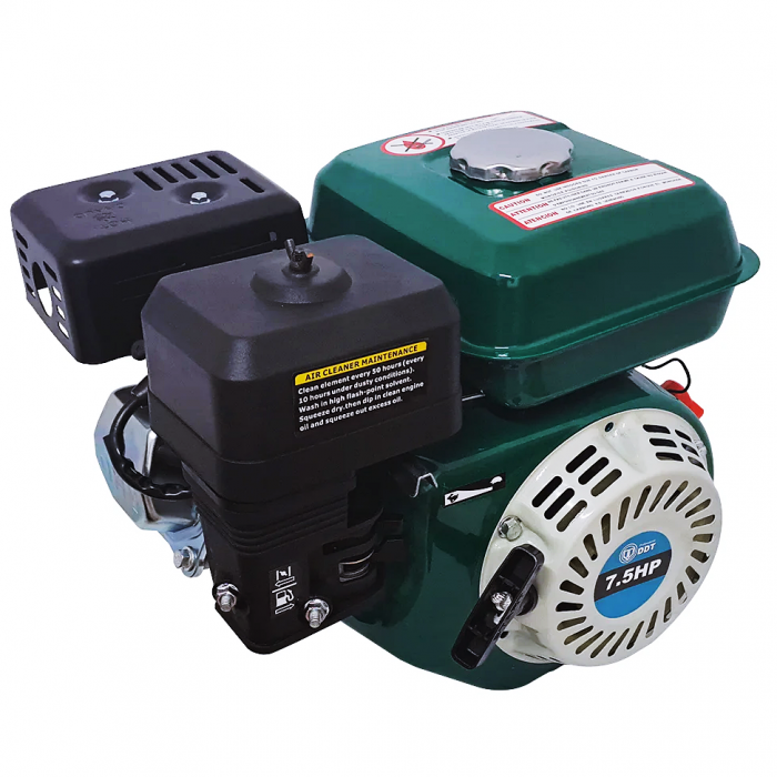 Motor pe benzina DDT Profesional 7.5 Cp, 4 timpi, 200 CC, 3.6 L Rezervor, Fulie dubla inclusa, 40 mm [3]