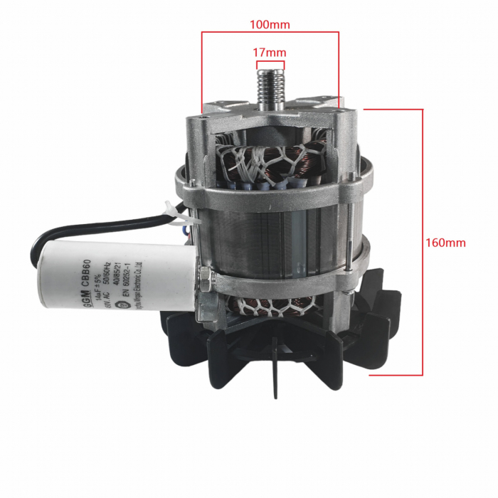 Motor pentru betoniera 650W, 2700 rot/min, Bobinaj cupru, Elefant [3]