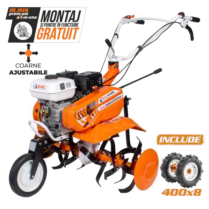Motosapa dac 6500k + roti cauciuc 4.00-8 [1]