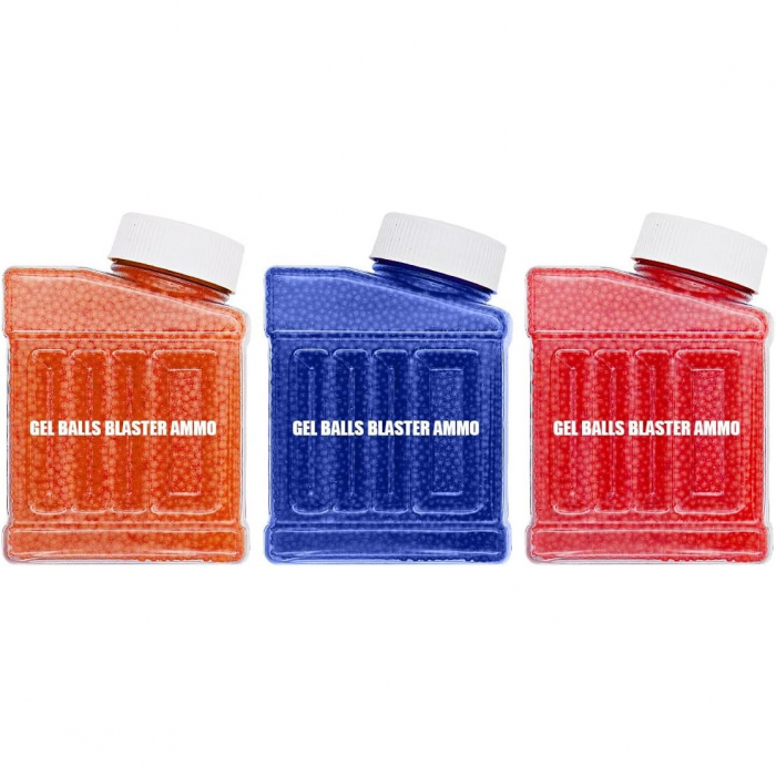 Munitie, Flippy, 20.000 Bile Gel pentru pistoale de jucarie Gel Blaster 7x6 cm, Albastru [6]