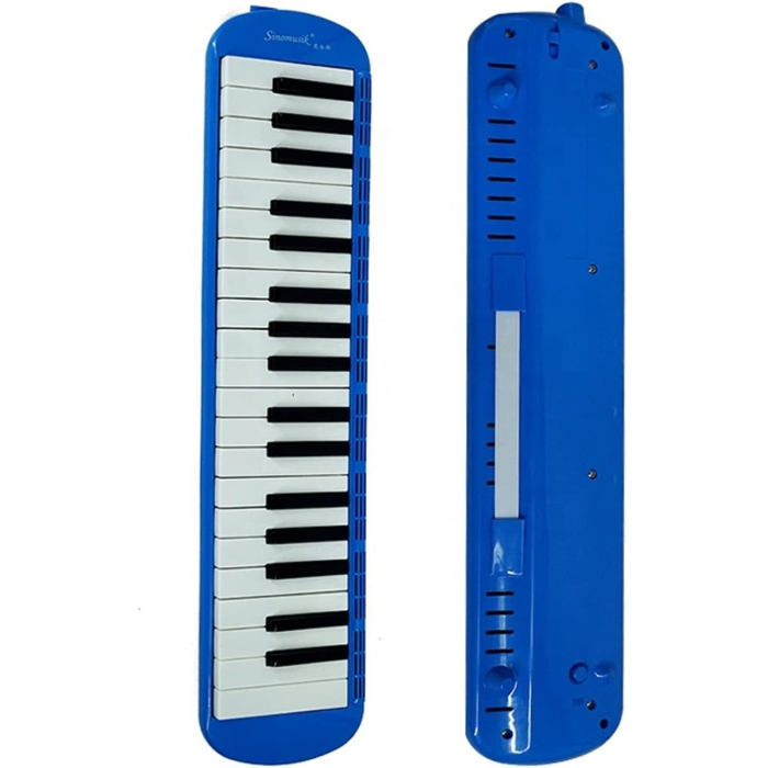 LICHIDARE Muzicuta Melodica 32 Clape, Flippy, din ABS, pentru Incepatori, 45 x 13 x 7 cm, Include Husa si Suflator, Albastru [3]